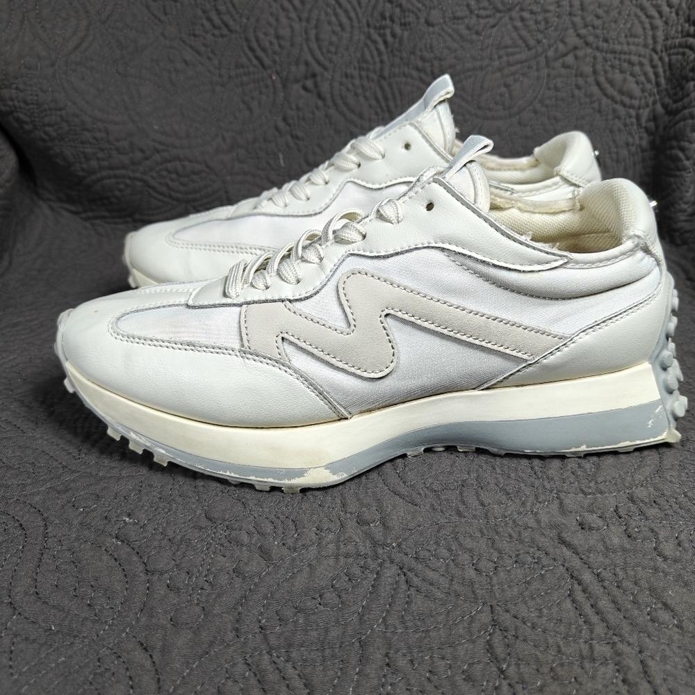 Steve Madden Women's Campo Sneakers Off White Retro Shoes Size 9.5M